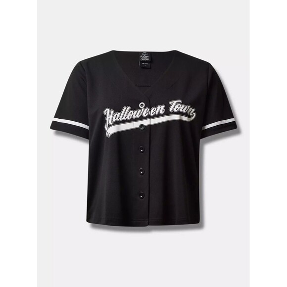 Torrid Disney Nightmare Before Christmas Halloween Town Jersey 5X 28 Plus EUC - Picture 1 of 5